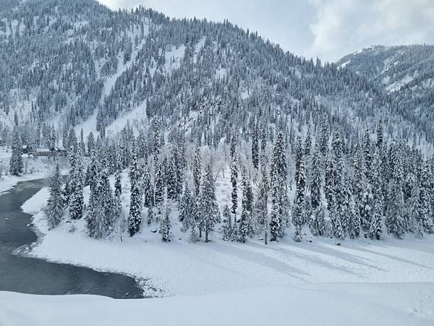 istock The beautiful snowfall views of Kashmir. 2253504740