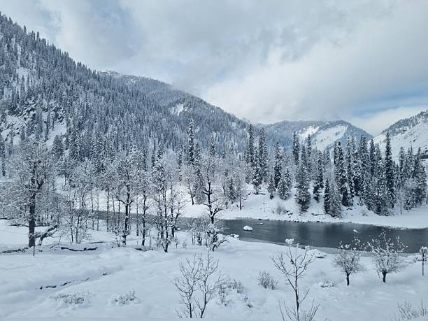 istock The beautiful snowfall views of Kashmir. 2253507639