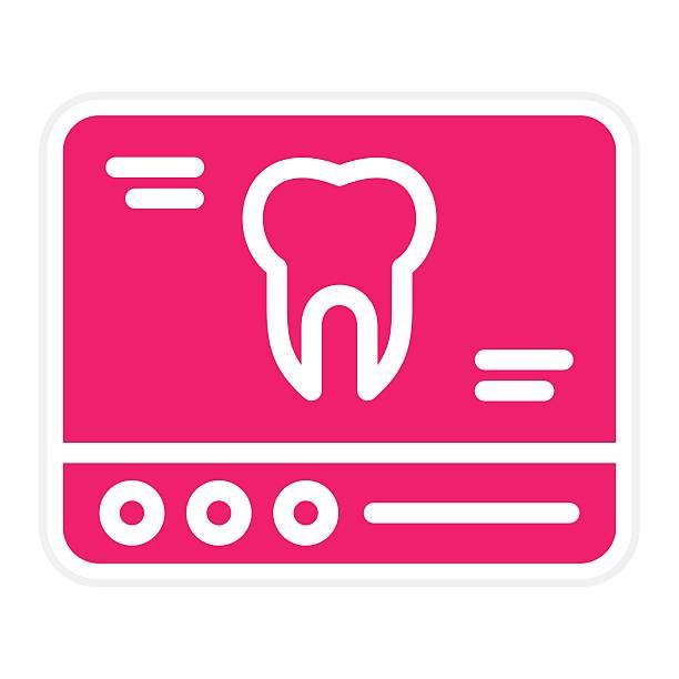 Vector Design Tooth Xray Icon Style