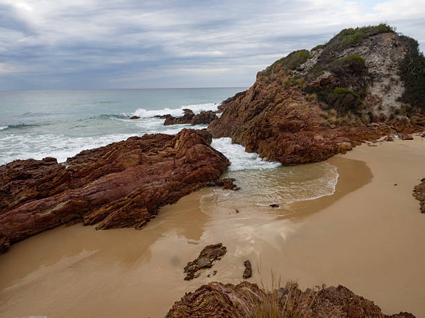 Overcast moody morning at Betka Beach, Mallacoota, Victoria