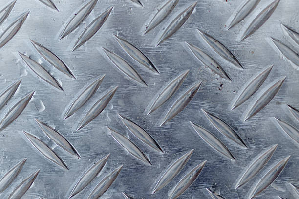 istock Tread plate texture creating non-slip metal surface 2253525240