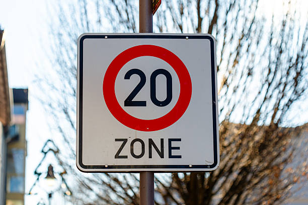 istock Twenty mph speed limit zone sign 2253525686