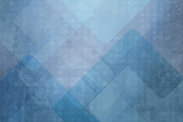 istock Abstract background with overlapping blue geometric shapes on a textured surface 2253525787