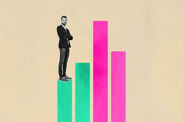 istock Collage of people office tools arrow chart symbolizing business growth earnings teamwork career development 2253525979
