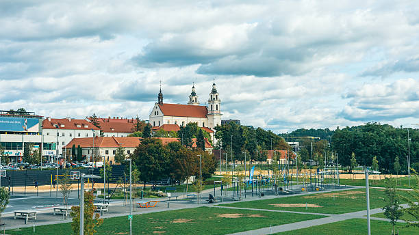 istock Vilnius Old Town with Old Buildings, Lithuania 2253529046