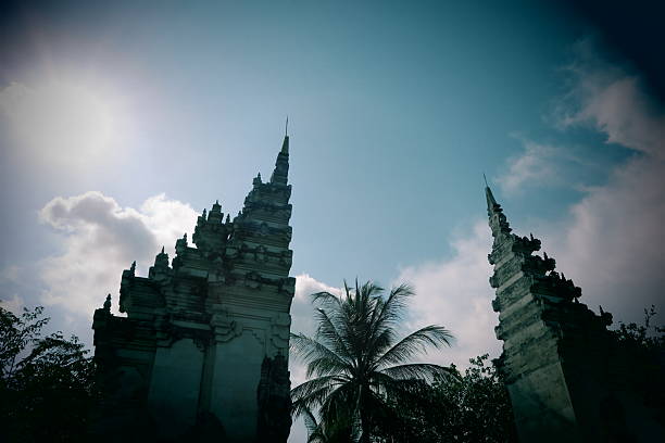 Balinese temple gate, Bali Indonesia