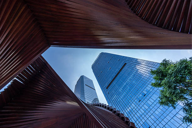 istock Looking up at the city's skyscrapers from below 2253534855