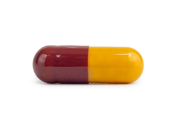 cod liver capsule bottle on the table