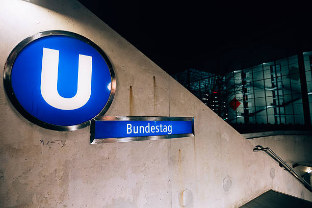 subway station signage Wittenbergplatz  at the underground in Berlin, Germany