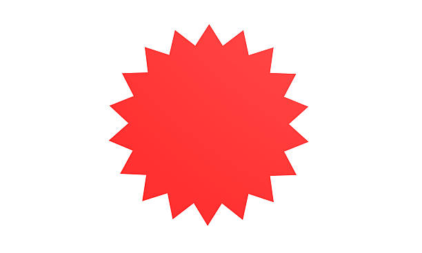 A pink starburst-shaped label with no text, perfect for adding custom messages, prices, or promotional information. Ideal for retail, advertising, and marketing materials to highlight discounts, offers, or announcements.