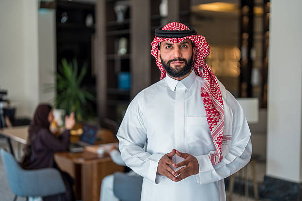 istock Confident Middle Eastern Businessman Engaging in Professional Office Work 2253546503