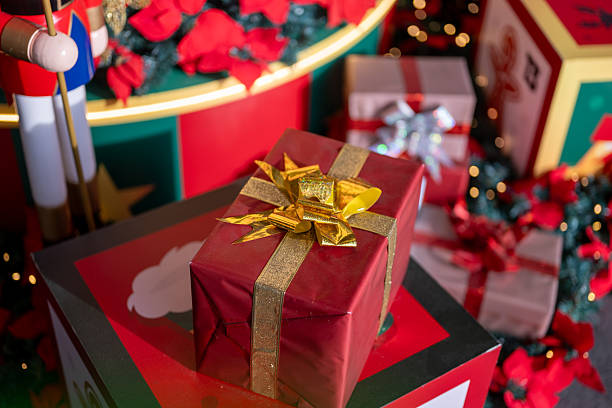 istock Festive Folds & Golden Bows 2253547905