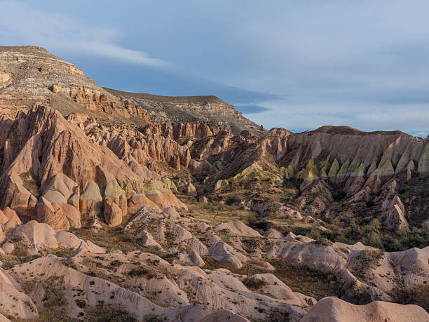 istock Rock formations and eroded valleys in Cappadocia, Turkey 2253551428