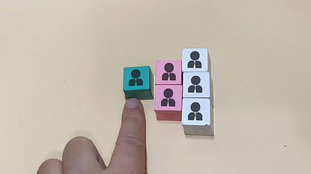 istock Diverse team building and leadership concept with wooden blocks 2253552664