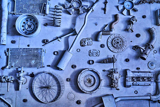 Vintage Car Parts Background