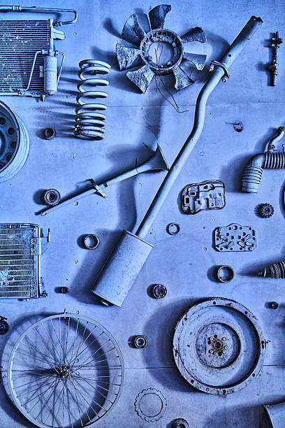 Vintage Car Parts Background