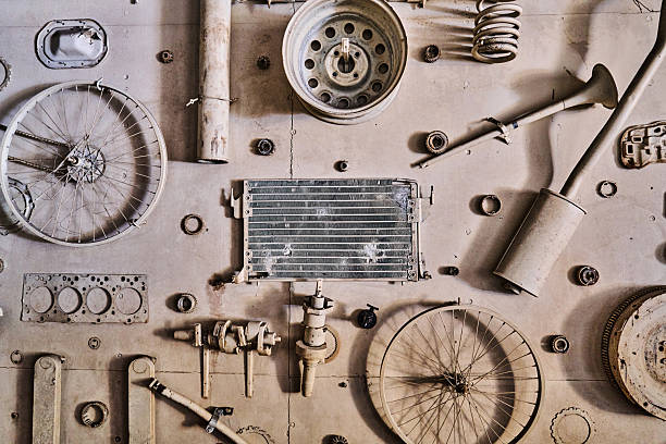 Vintage Car Parts Background