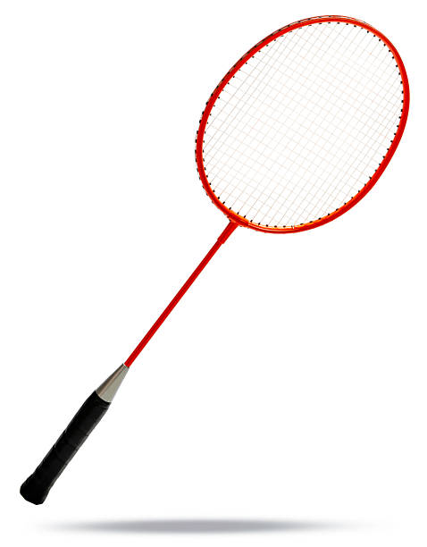 istock Red Badminton Racket isolated on white background, Red Badminton Racket on White Background With clipping path. 2253564002