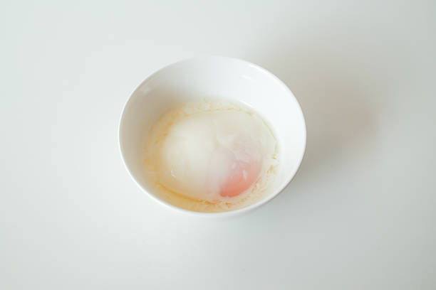 Soft boiled egg on the table breakfast in the morning.