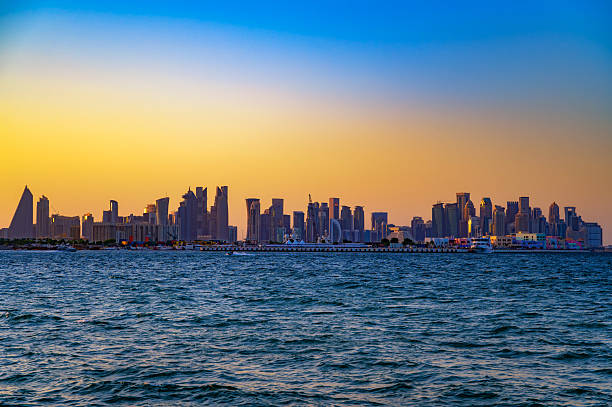 istock Doha Skyline at Sunset Across the Arabian Gulf 2253572169