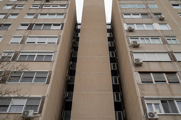 istock Panel Apartment Buildings In Residential Area 2253576389
