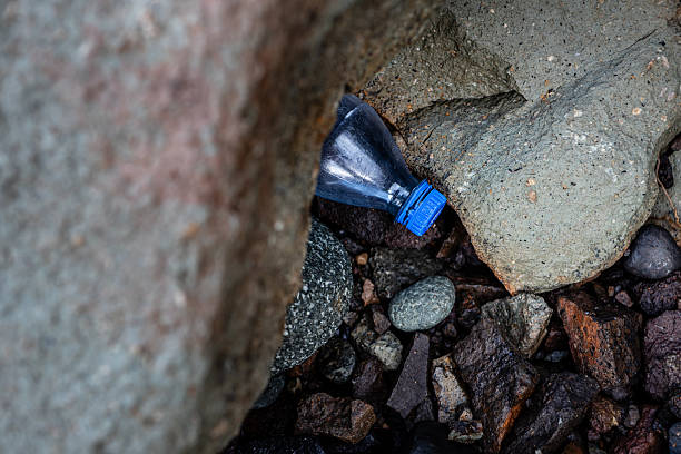 After storms, the sea brings trash to the coast