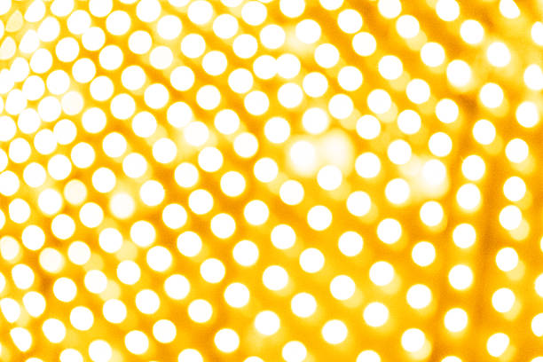 istock Blurred Yellow Fairy Lights Texture for Christmas Backdrop 2253580312