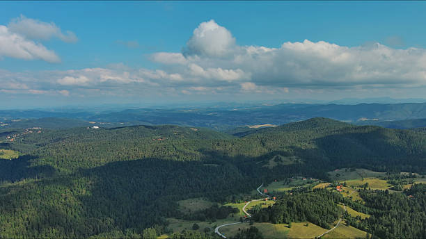 istock Mountains, hills and meadow, village in Tara park 2253585367
