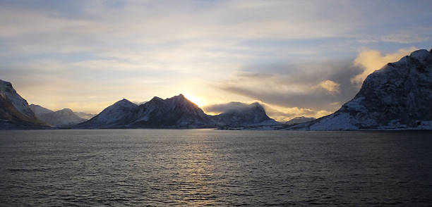 Norwegian coastal journey between Harstad and Finnsnes