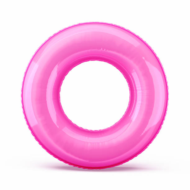 istock Pink Inflatable Swim Ring Isolated on White Background 2253590731