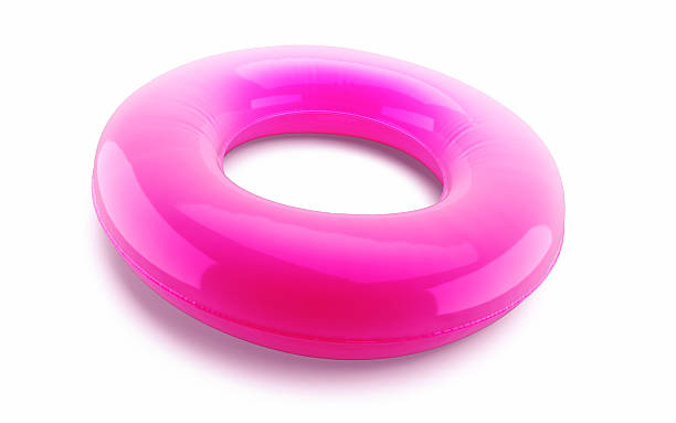 istock Pink Inflatable Swim Ring Isolated on White Background 2253590748