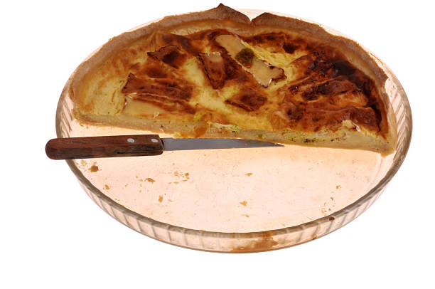 Portion of quiche Lorraine  Meal served