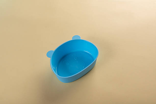istock Blue plastic baby boy essentials collection 2253599039