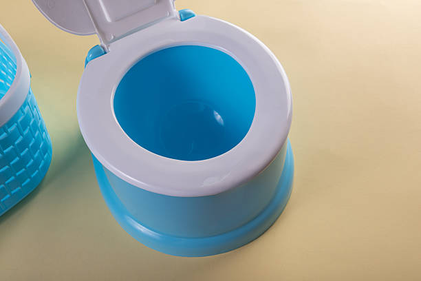istock Blue plastic baby boy essentials collection 2253599195