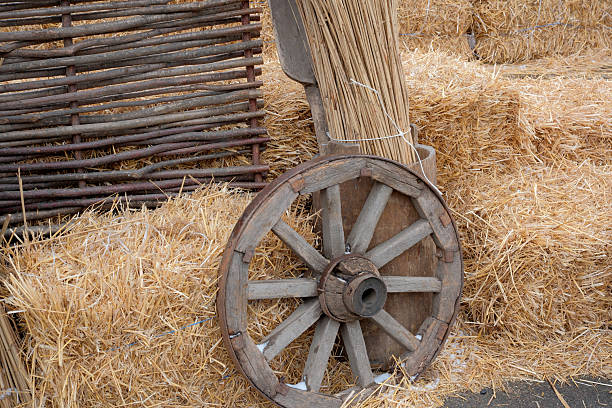 Closeup shot of an antique carriage