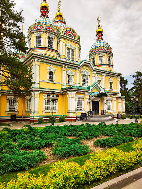 Ascension Cathedral in Almaty, Kazakhstan