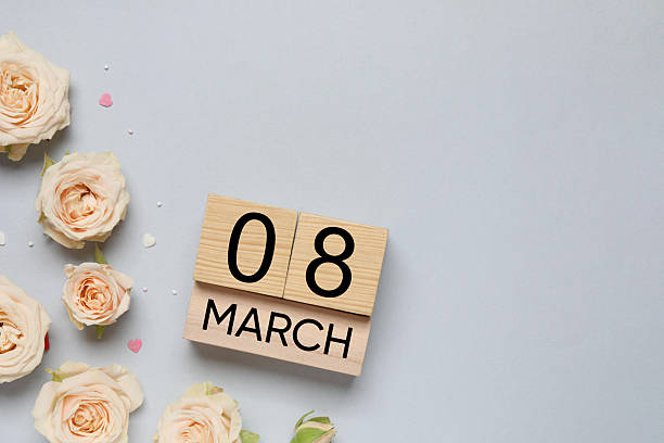 Free picture: Happy 8th March typography with red roses and hearts, a ...