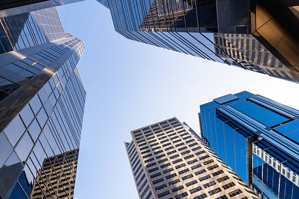 istock Modern skyscrapers reaching for the sky in calgary, canada 2253616248