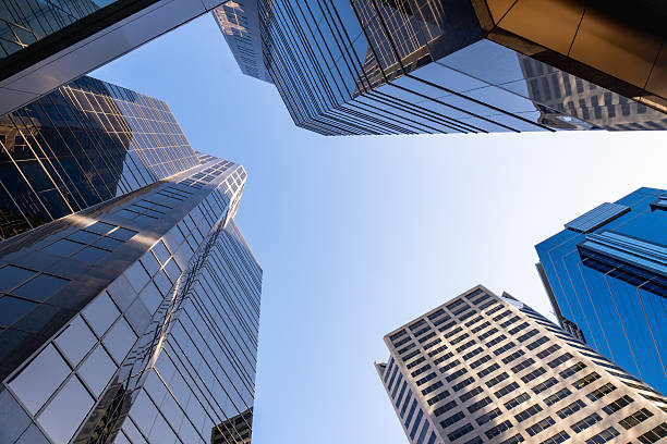 istock Modern skyscrapers reaching for the sky in calgary, canada 2253616251
