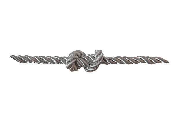 istock Nautical rope knot isolated on white background. Marine sailing symbol 2253621669
