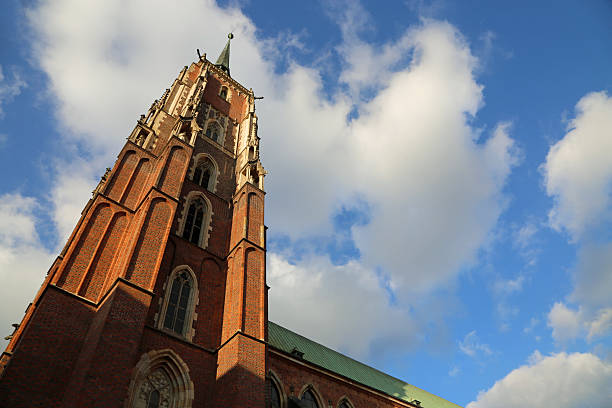 Gothic St John the Baptist Cathedral in Wroclaw, Poland