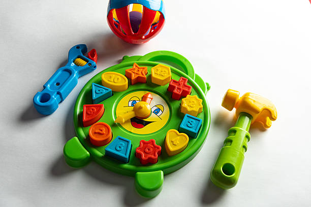 istock Colorful toys on a white background 2253632013