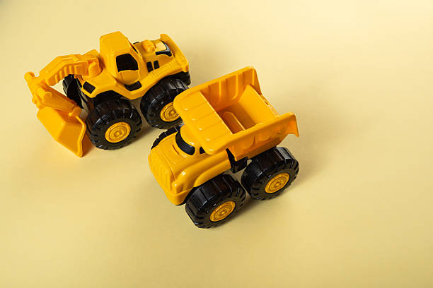 istock Colorful toys on a yellow background 2253632120