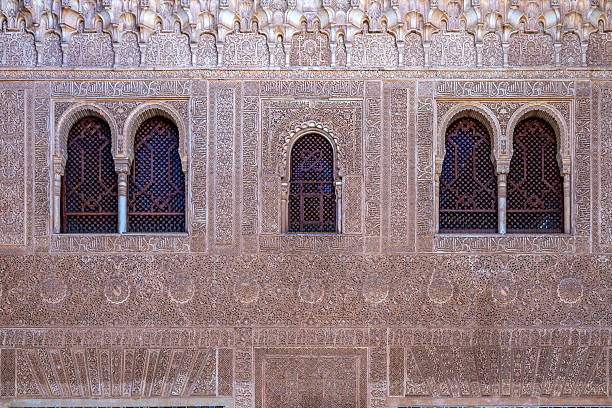 Cordoba, Spain - December 24, 2024: Oriental elements at the gates of the Mezquita in Cordoba.