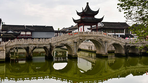 istock Multiple arches stone bridge - Wuxi, Jiangsu, China. 2253637762