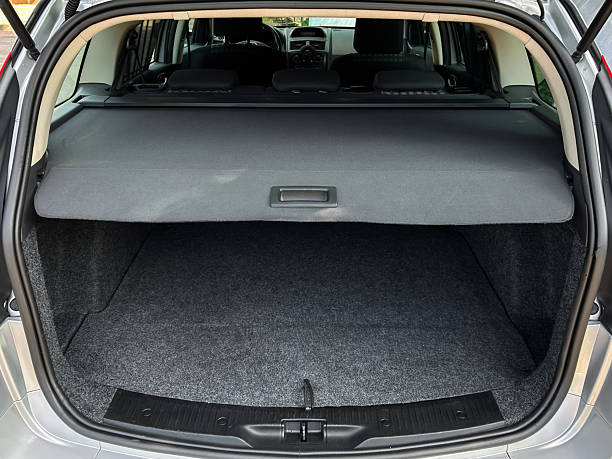 istock This car features a spacious trunk that comes with a secure cover and a comfortable, carpeted interior, designed for maximum efficiency in storage and organization during all your travels 2253641476