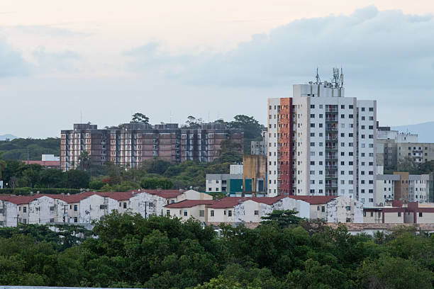 istock Residential buildings amidst vegetation. 2253649474