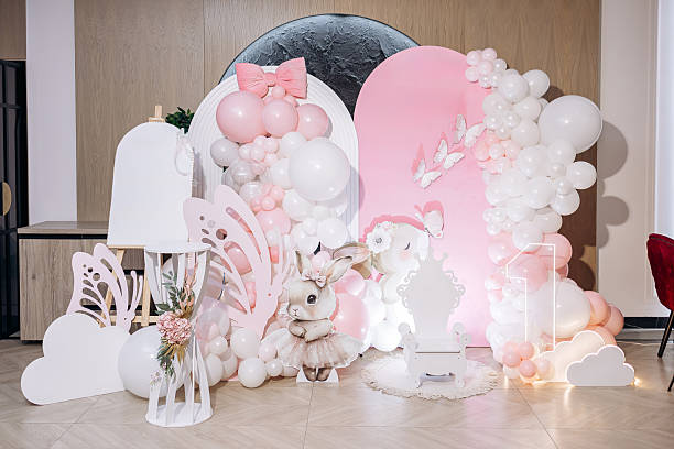 istock Whimsical Pink Balloon Decor for Celebrations An Enchanting Backdrop Complete with Charming and Delightful Details Just Perfect for Any Special Occasion or Festive Gathering That You Are Planning 2253657070