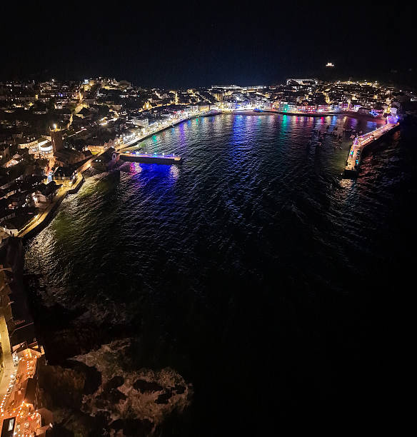 istock St Ives harbour and quayside area at night 2253664128