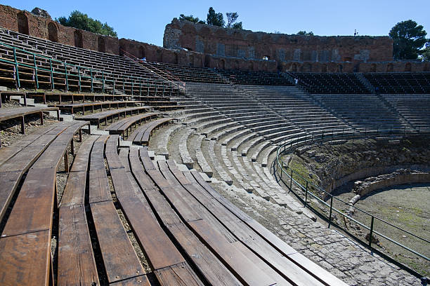 View of the ancient theater in Taormina.